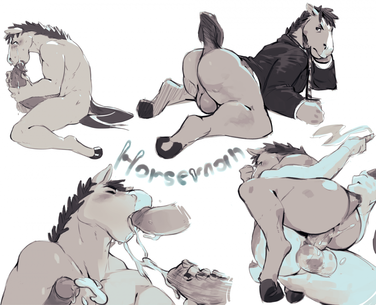 Yaoi pinup bojack horseman (character)