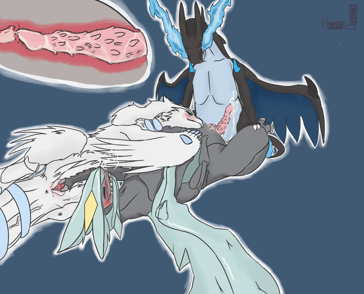 charizardkyuremmega-charizardmega-charizard-xreshiram