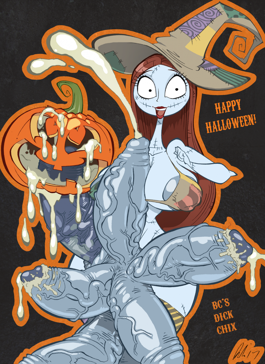 Yaoi pinup sally+sally (the nightmare before christmas)