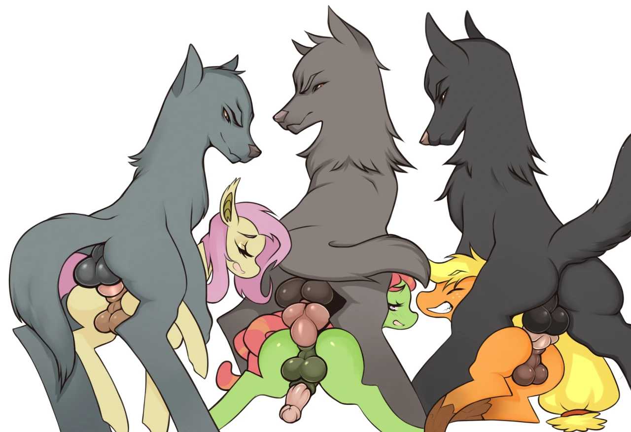applejack-mlpflutterbat-mlpfluttershy-mlptree-hugger-mlp