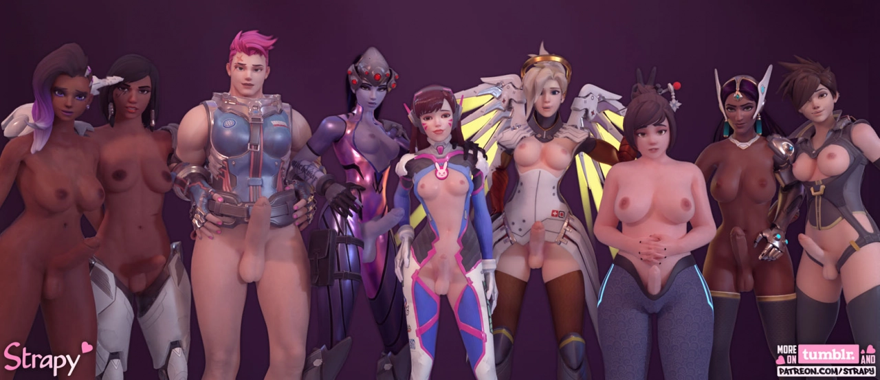 dvajackal-pharahmei-overwatchmercypharahrose-tracersombrasymmetratracerwidowmakerzarya