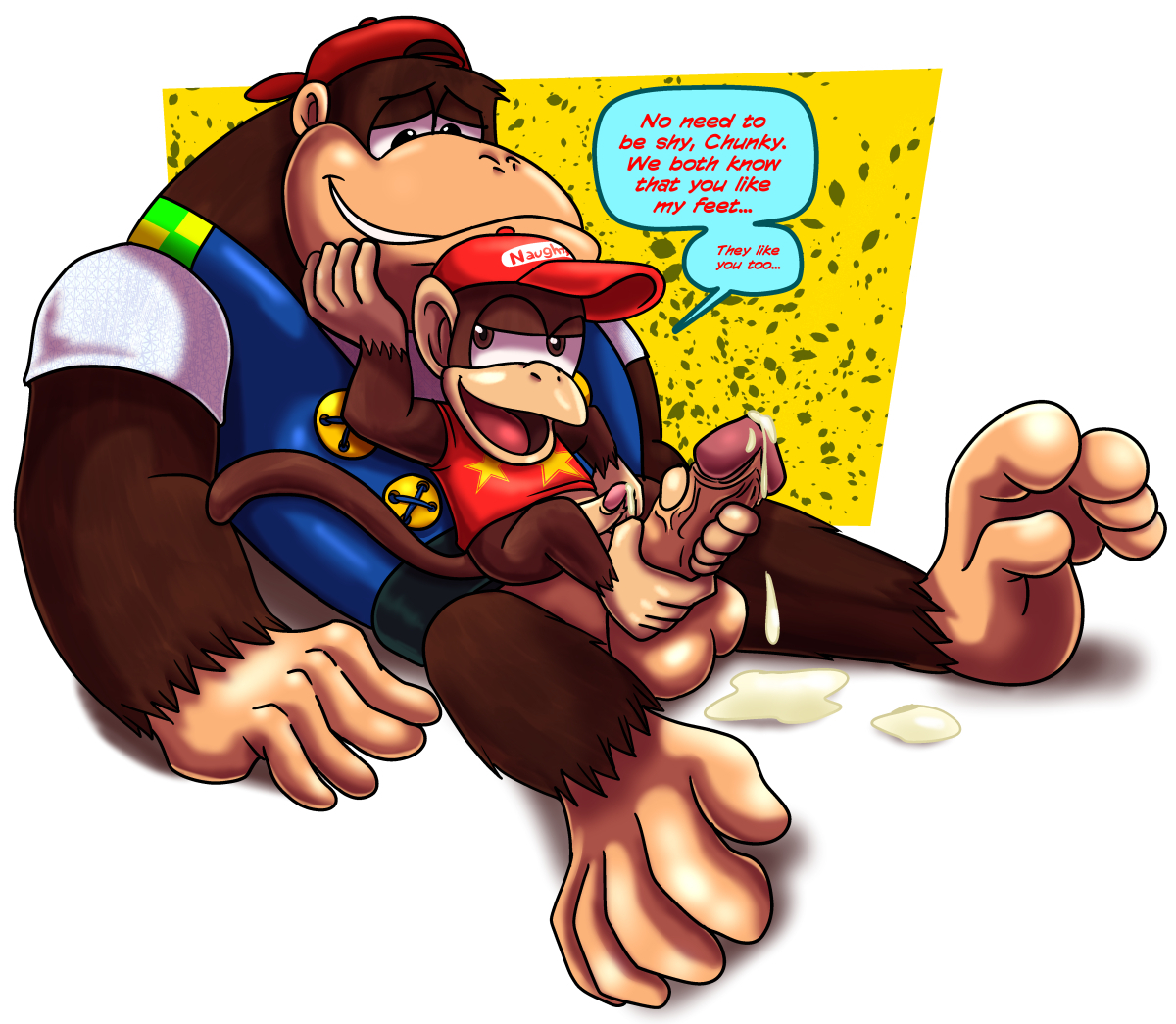 Yaoi pinup chunky kong+diddy kong