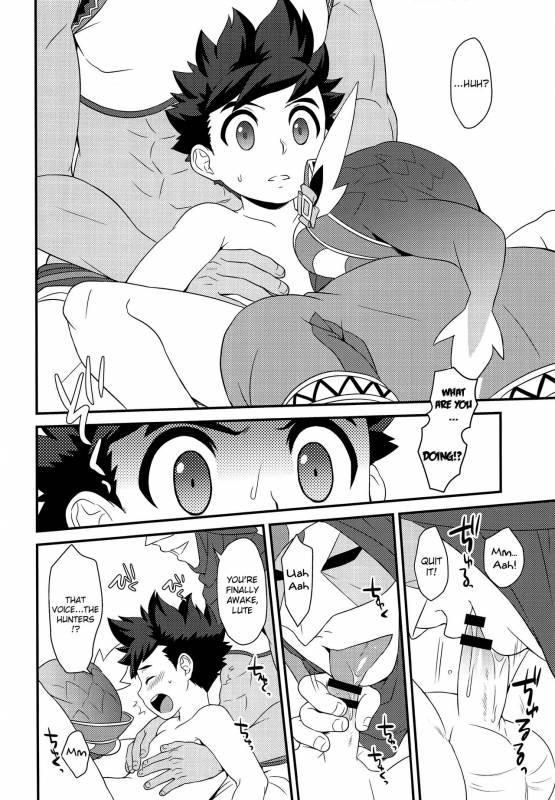 (ShotaFes 2) [Mozuya (Mozuku)] Hunter-san no Rideon Kouza Shokyuu-hen (Monster Hunter) [_10