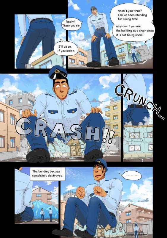 [GakuranmanChijimetaro] Giant Policeman - Free version (giant male comic)_03
