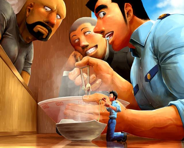 [GakuranmanChijimetaro] Giant Policeman - Free version (giant male comic)_17