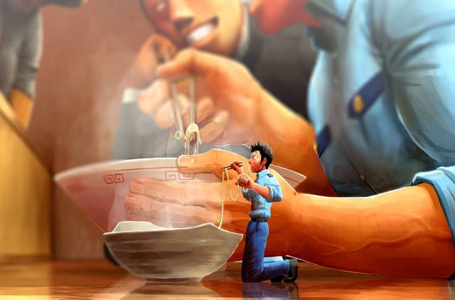 [GakuranmanChijimetaro] Giant Policeman - Free version (giant male comic)_18