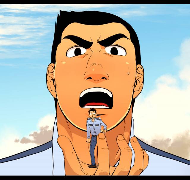 [GakuranmanChijimetaro] Giant Policeman - Free version (giant male comic)_58