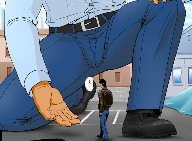 [GakuranmanChijimetaro] Giant Policeman - Free version (giant male comic)_83