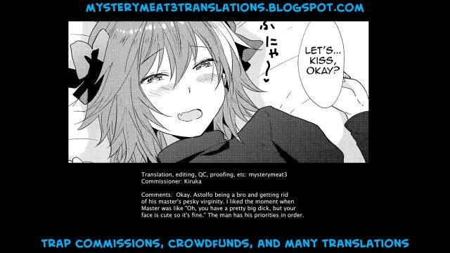 [Surume Milk (Yoshiyuki)] Astolfo ga SEX Sasete Kureru rashii. (Fate Grand Order) [English_17