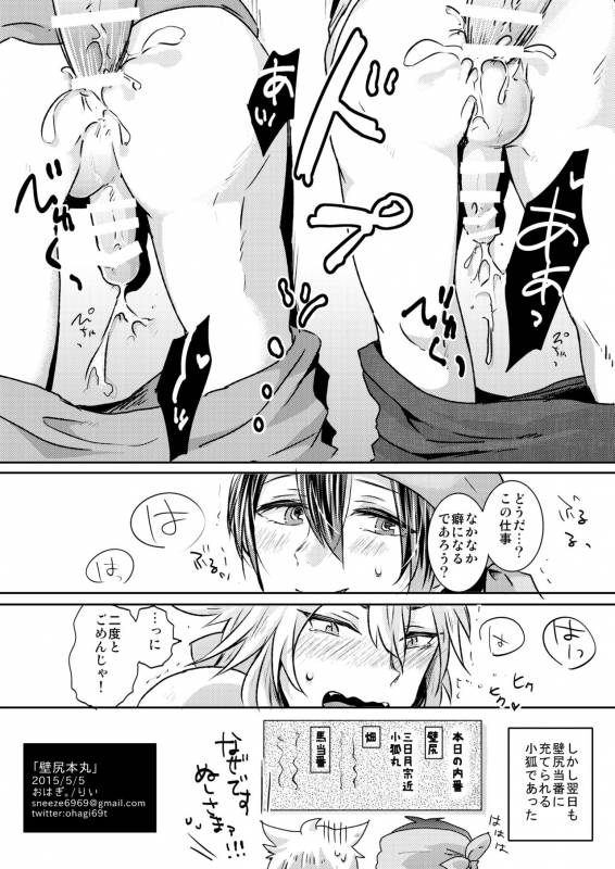 [おはぎ。 (りい)] 壁尻本丸 (刀剣乱舞)_7