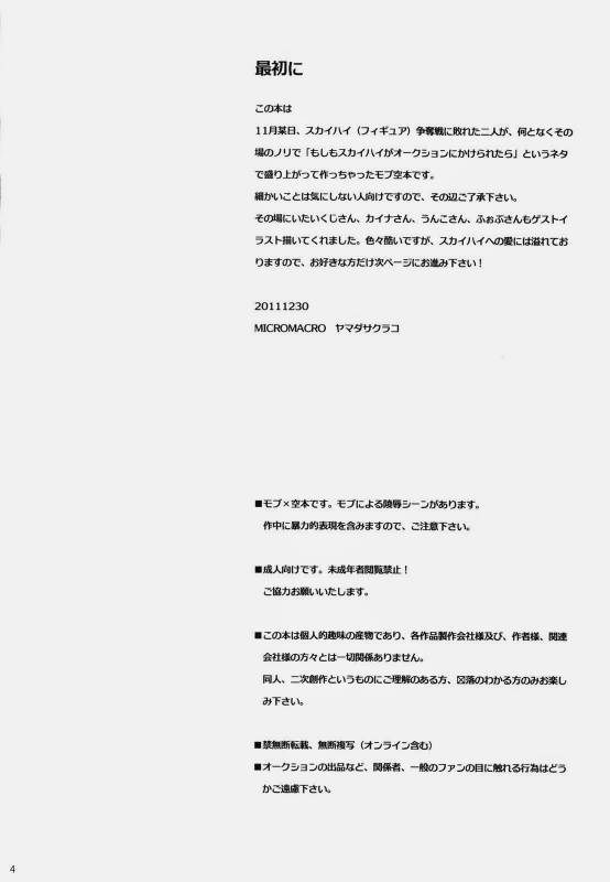 (C81) [MICROMACRO, Vintage (Yamada Sakurako, sato)] PUT UP SKYHIGH FOR AUCTION (TIGER & BUNNY)_02