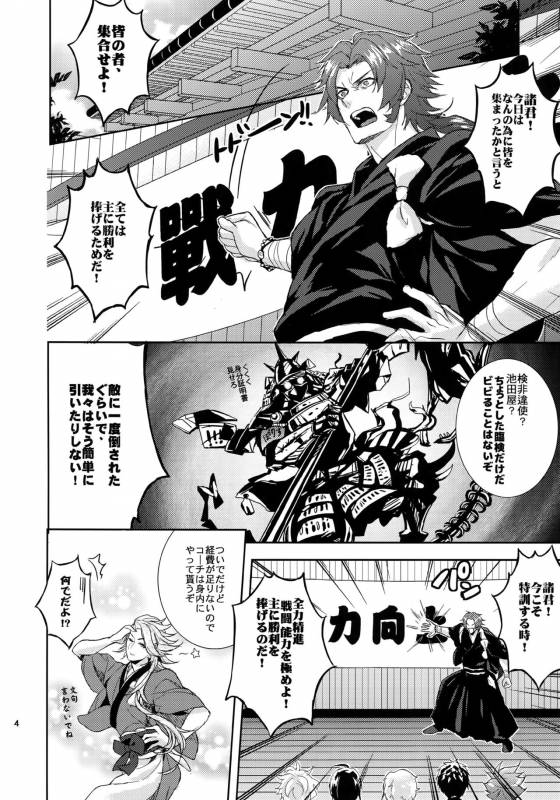 (C88) [Fuerzabruta (ZawarC)] TOKKUN! TOKKUN! (Touken Ranbu)_02