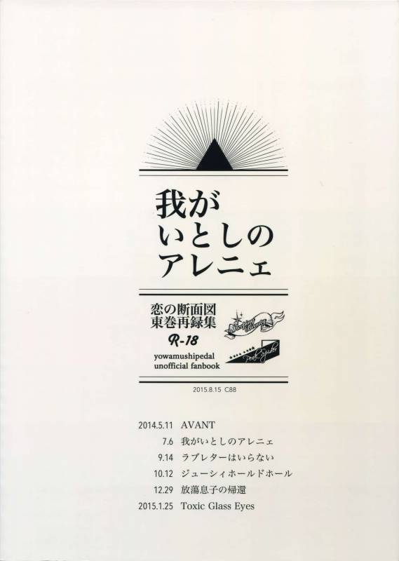 (C88) [Koi no Danmenzu (Iroito)] TouMaki Sairokushuu Waga Itoshi no Araignée (Yowamushi Pedal)_129