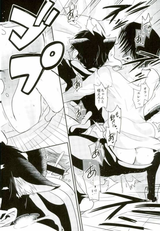 (C91) [Sonic (PANA)] Shinpei-kun ga Neko ni Narimashite (Shingeki no Kyojin)_24