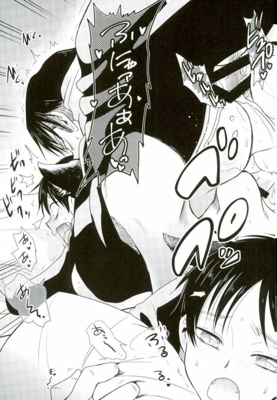 (C91) [Sonic (PANA)] Shinpei-kun ga Neko ni Narimashite (Shingeki no Kyojin)_25