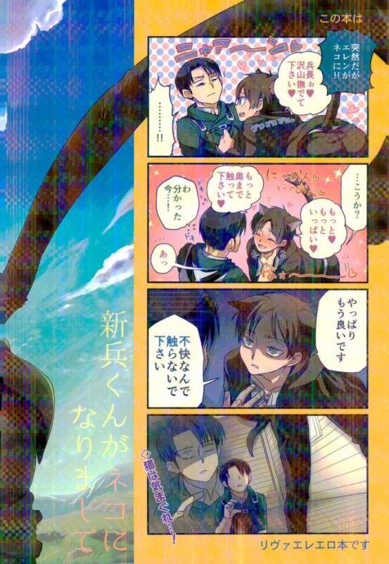 (C91) [Sonic (PANA)] Shinpei-kun ga Neko ni Narimashite (Shingeki no Kyojin)_29