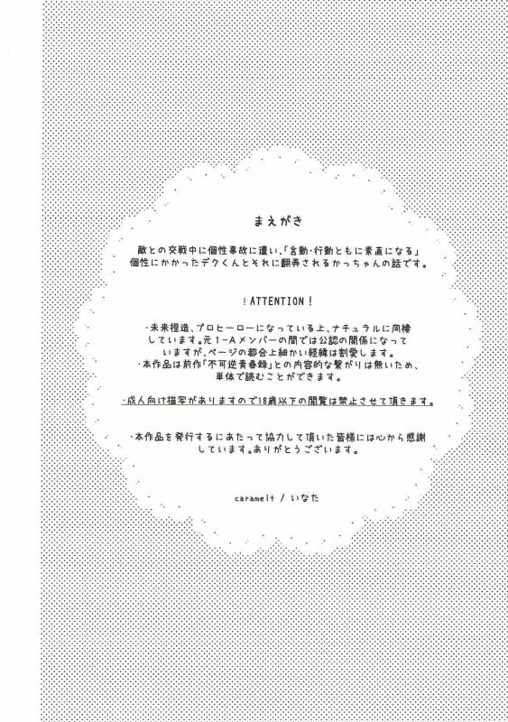 (C93) [caramelt (Inata)] Dakara Temee wa Sunao ni Nare ya!! (Boku no Hero Academia)_02