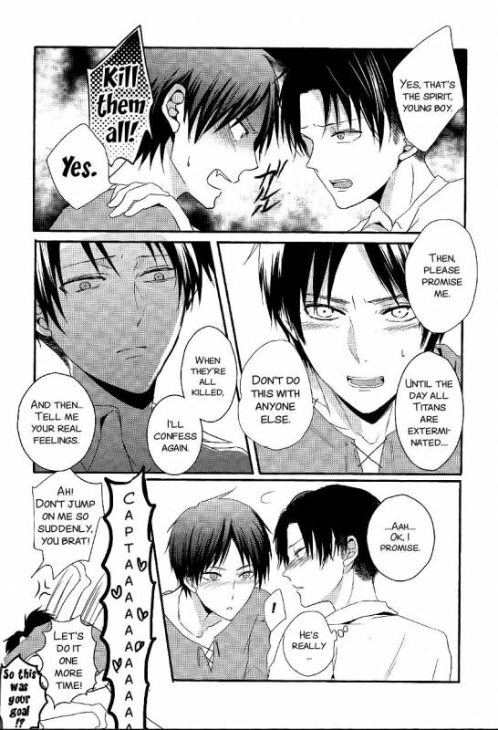 (Chousa Heidan no Renai Jijou) [UNAP! (Maine)] I give heart to you (Shingeki no Kyojin) [Eng_27