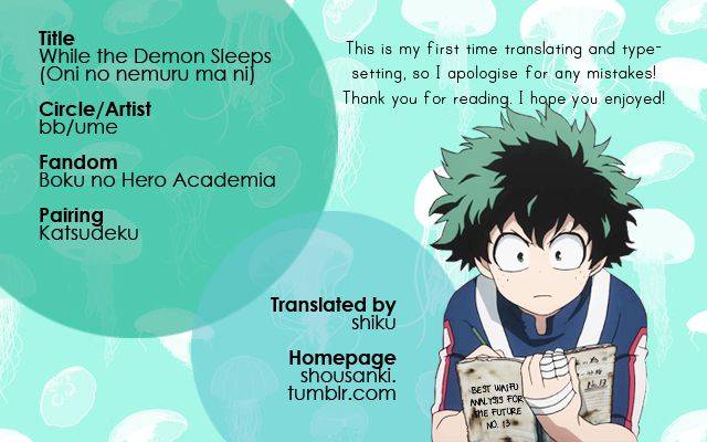 (Douyara Deban no Youda! 2) [bb (Ume)] Oni no Nemuru Ma ni (Boku no Hero Academia) [English]_24