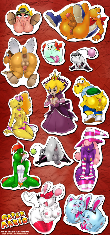 shadmanboo (mario)+goomba+goombella+koopa+kooper+koopie koo+koops+lady bow+lahla+ms mowz+parakarry+peeka+petuni+princess peach+puni+punio+vivian+yoshi11160528cf47b973cf97b9f0331b9ae3