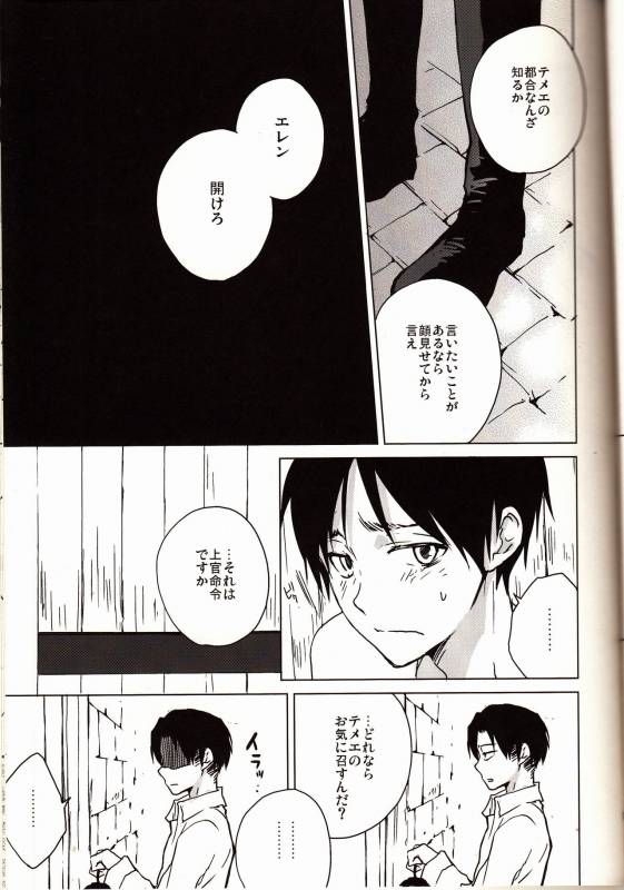 (SPARK8) [Yinghua (sinba)] Ore-sama Joushi nimo tamani wa no ga Hitsuyou da. (Shingeki no Kyojin)_05