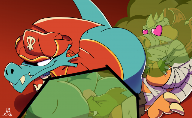 dragonxpyrocaptain dragon+lizard-man7b9e9bc12770ae3e9a8a0a88d15581b6