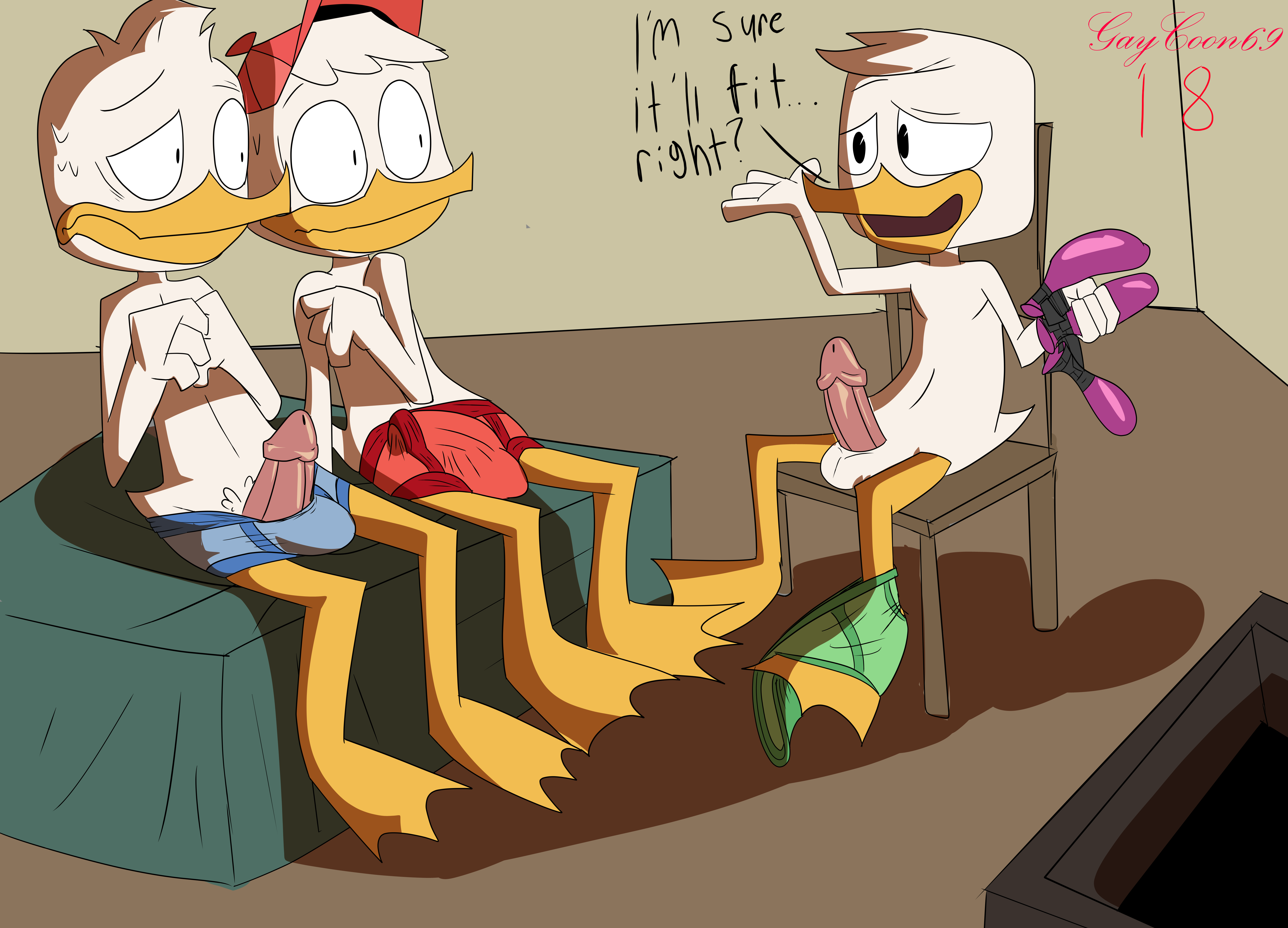 dewey duck+huey duck+louie duck.