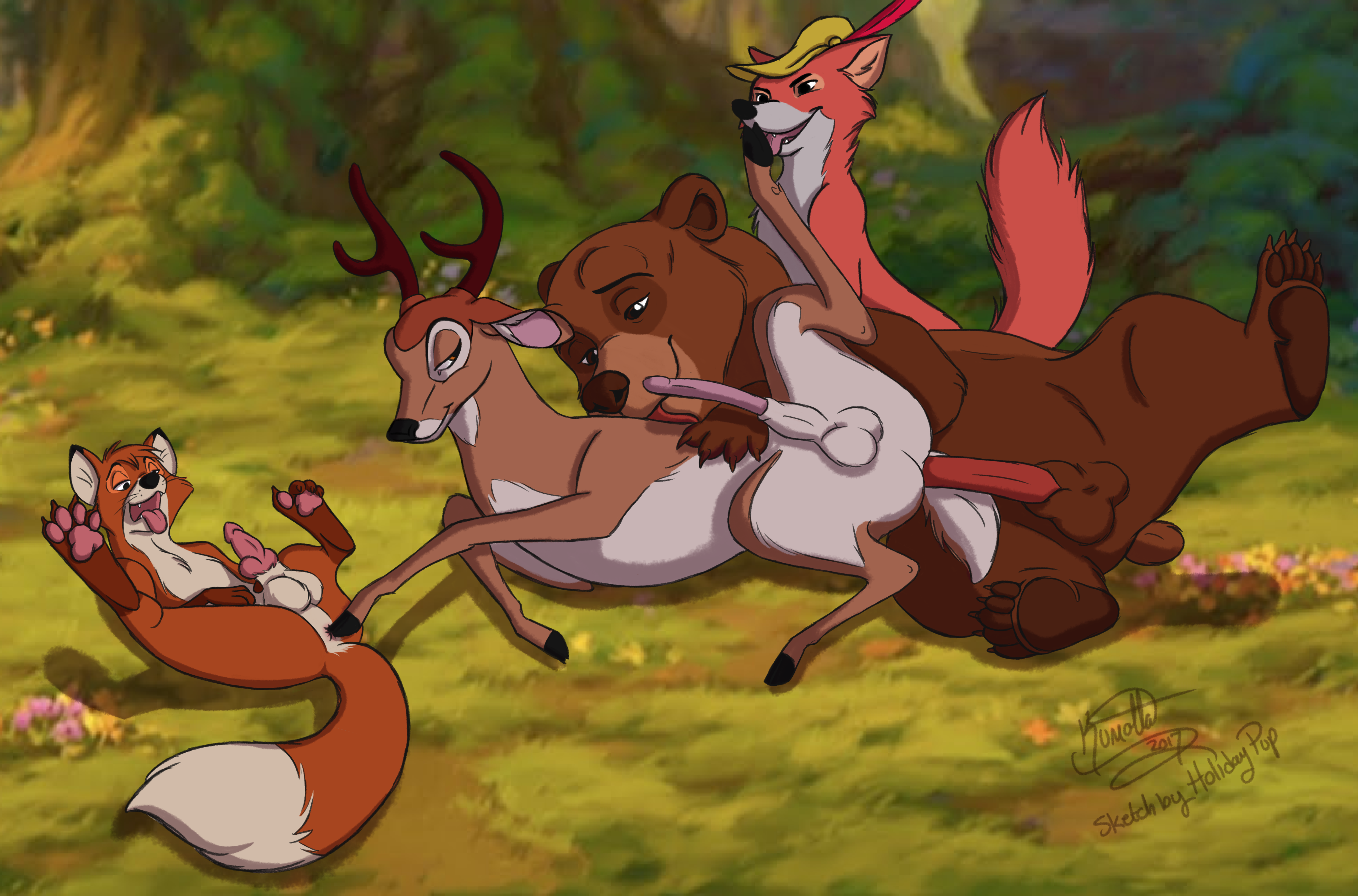 bambi+kenai+robin hood+todd.