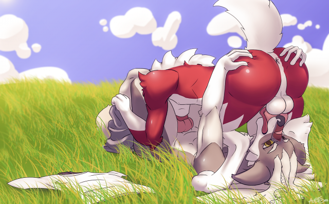 lycanroc+midnight lycanroc+original character