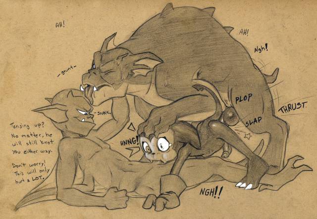 bronx (gargoyles)+impmon+lexington (gargoyles)