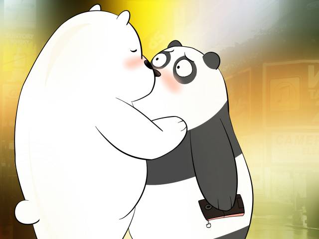 ice bear+panda (character)