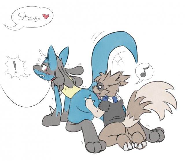 lucario+original character+zigzagoon