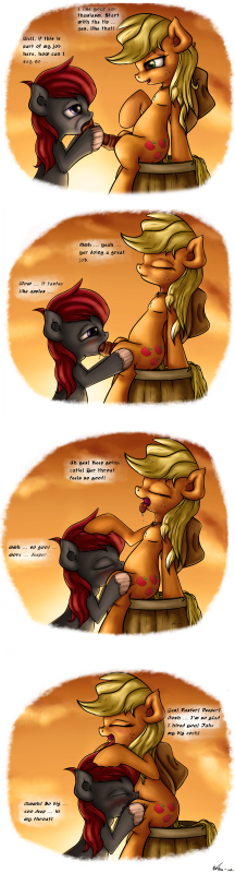 applejack (mlp)+original character