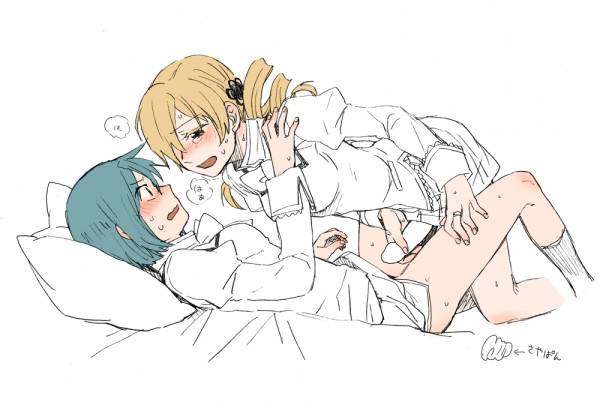 miki sayaka+tomoe mami