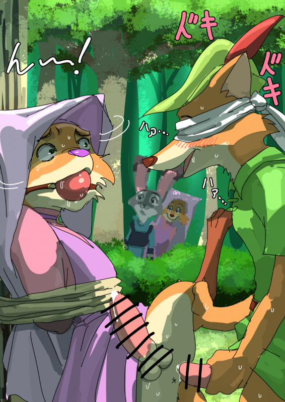 judy hopps+maid marian+nick wilde+robin hood