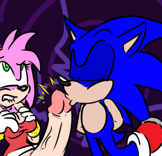 amy rose+sonic the hedgehog