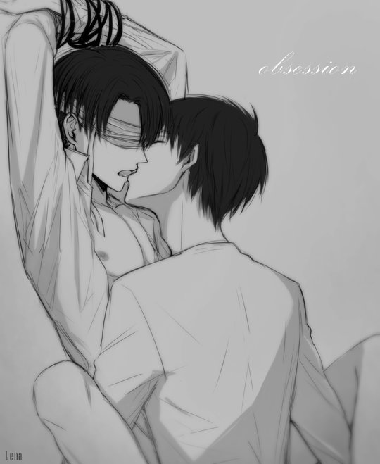 eren yeager+levi (shingeki no kyojin)