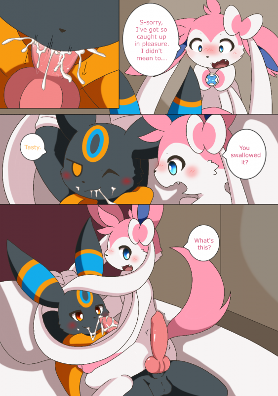 original character+sylveon+umbreon