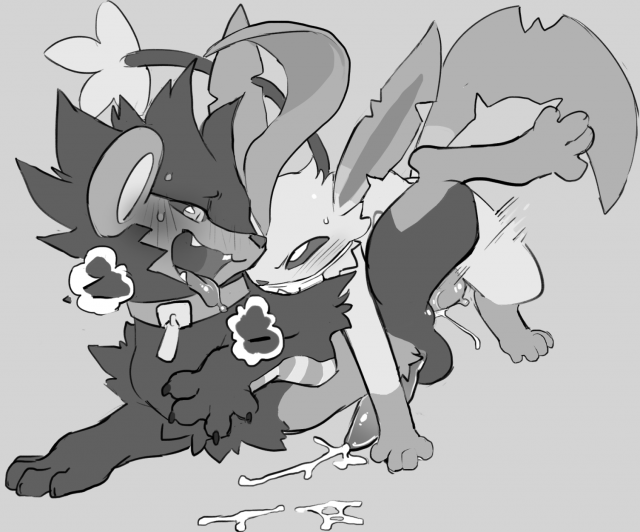 leafeon+luxray+original character