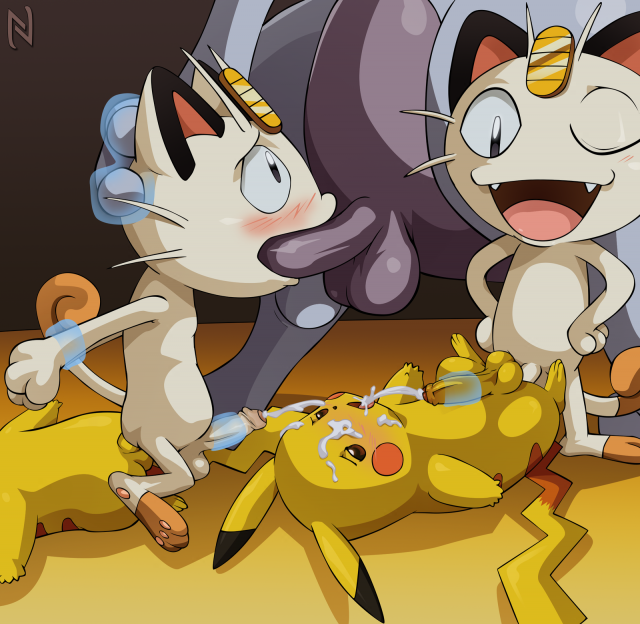 meowth+mewtwo+pikachu