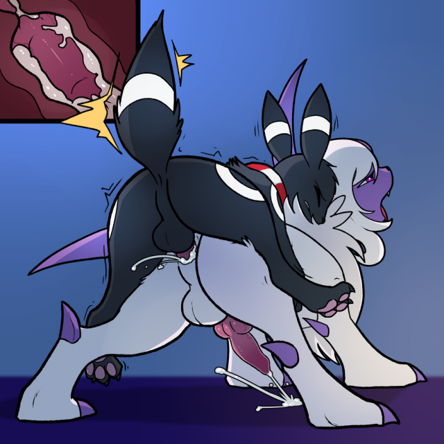 absol+original character+umbreon