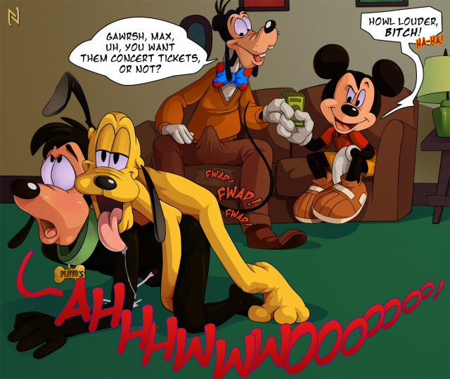 goofy (disney)+max goof+mickey mouse+pluto (disney)