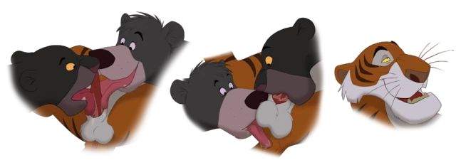 bagheera (jungle book)+baloo+shere khan
