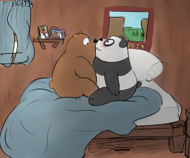 grizzly (character)+panda (character)