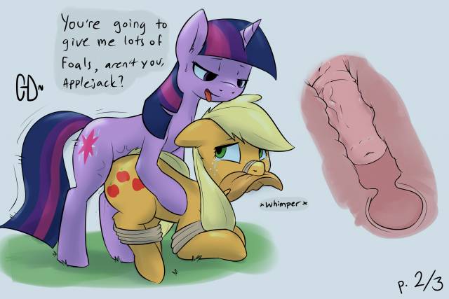 applejack (mlp)+twilight sparkle (mlp)