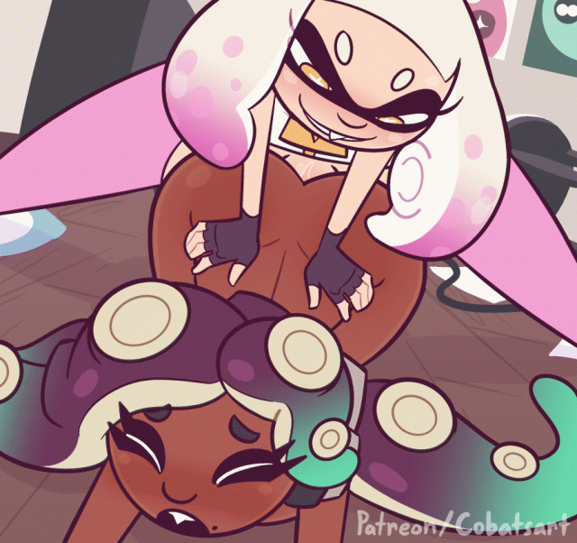 inkling+marina (splatoon)+octoling+pearl (splatoon)