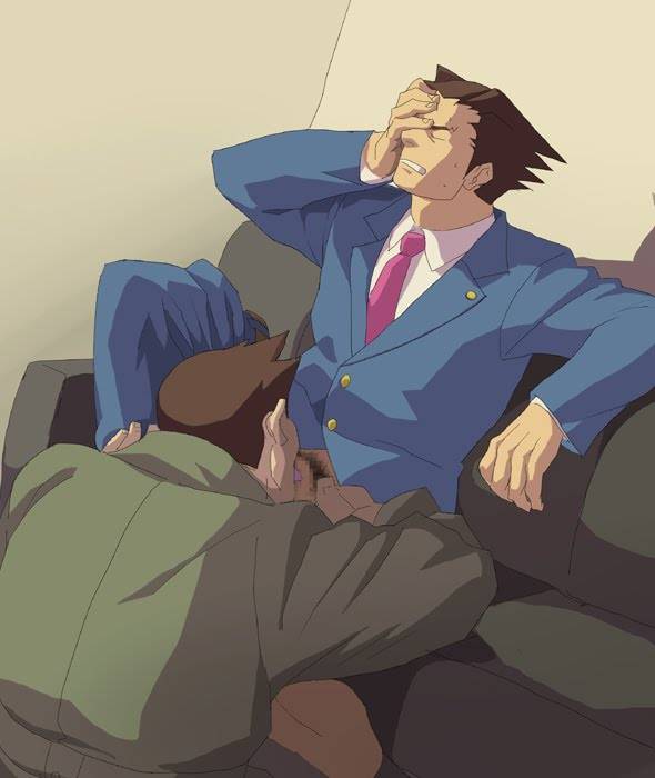 dick gumshoe+naruhodou ryuuichi+phoenix wright