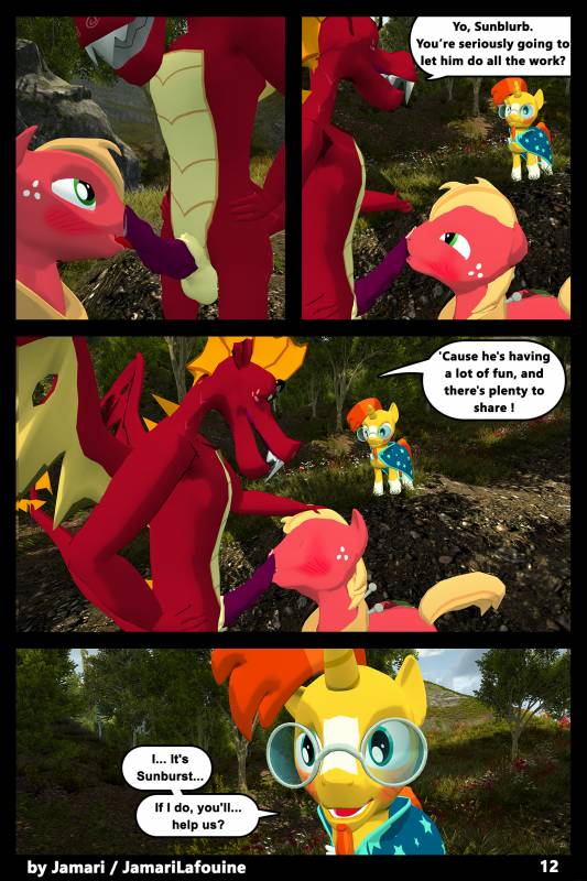 big macintosh (mlp)+garble (mlp)