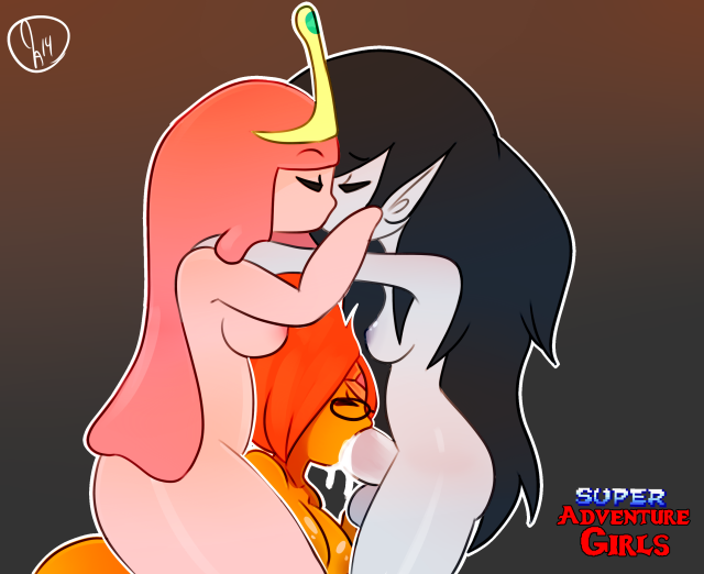 flame princess+marceline+princess bubblegum