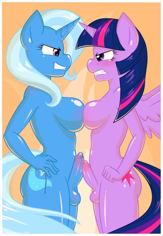 trixie (mlp)+twilight sparkle (mlp)